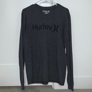 Mens medium Hurley long sleeve dark gray t-shirt. Good condition!